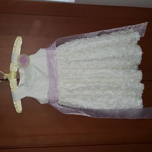 Bonnie Jean Flower Girl Dress Size 5 Cream Color